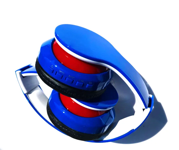 Топ красочные стерео аудио Mp3 Bluetooth Спорт бег наушники складные Беспроводной