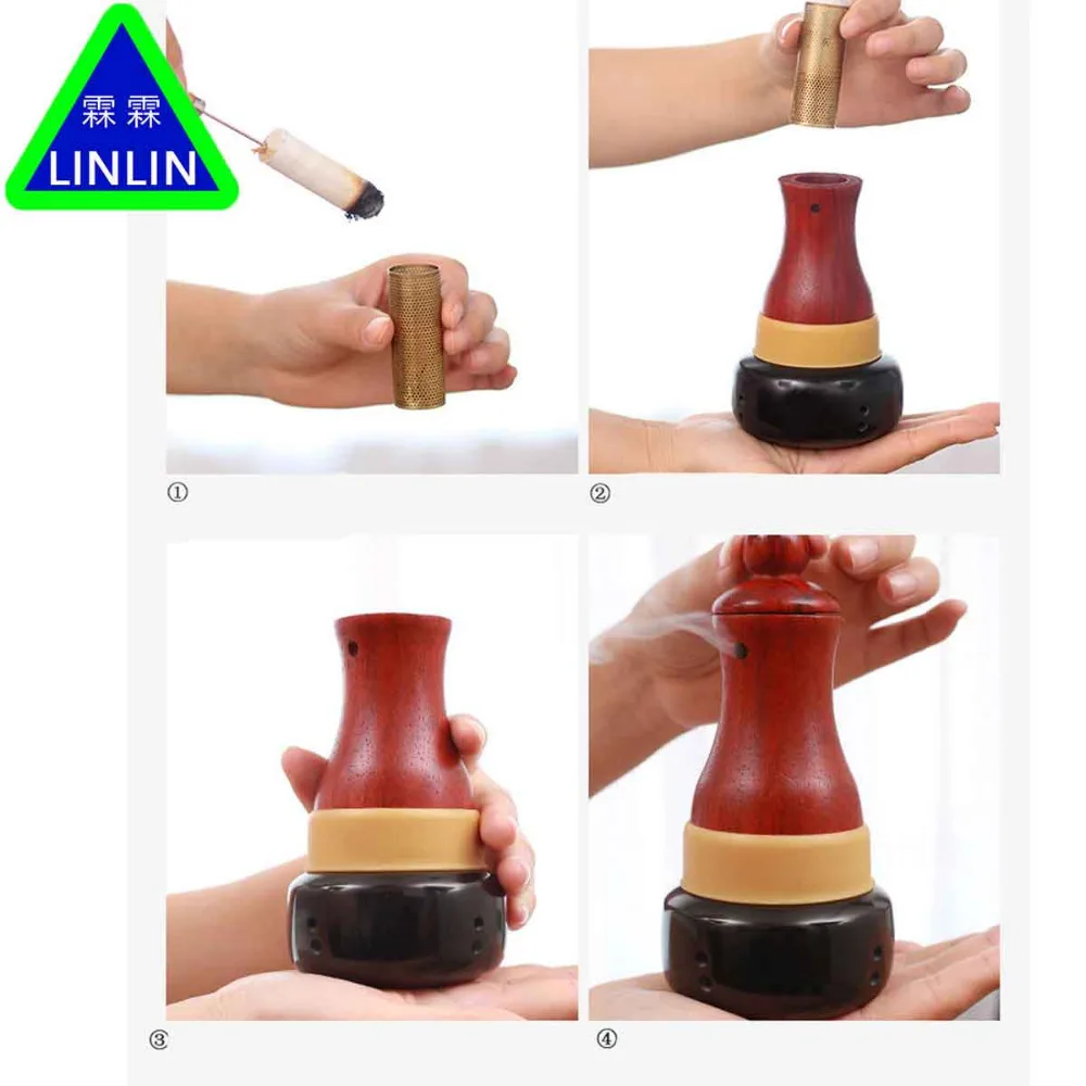 LINLIN Stone needle moxibustion pot Moxibustion instrument Warm apparatus Massage box Energy support tank |