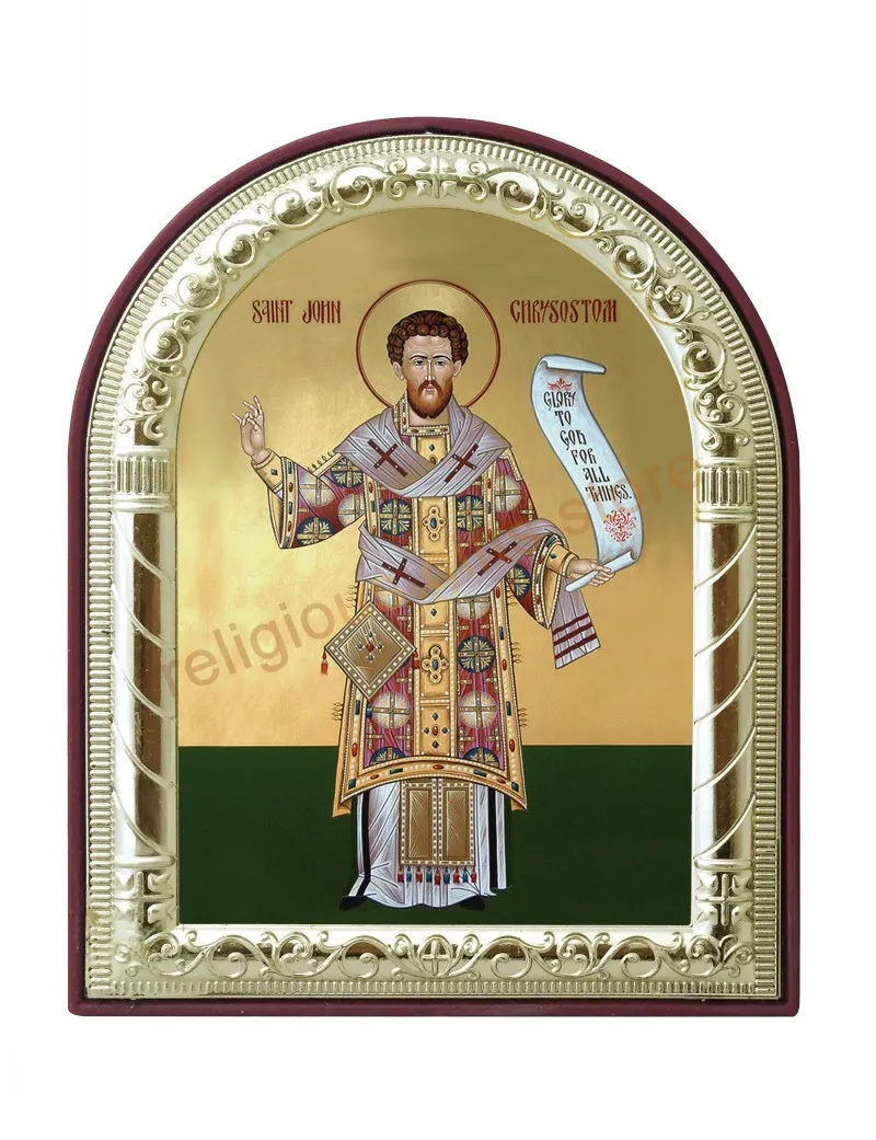 Европейский стиль Искусственный металлический золотой цвет серебряная икона