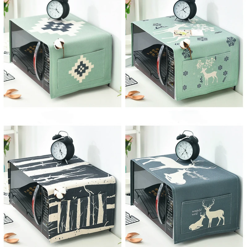 Скандинавский чехол для микроволновой печи лен хлопок микроволновая печь