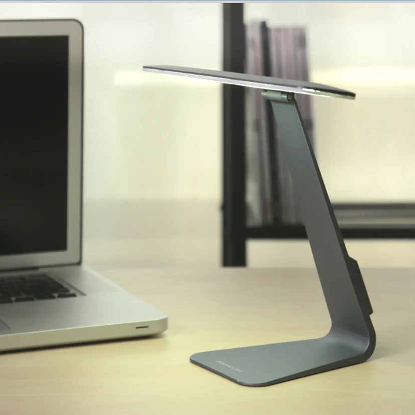 Настольная лампа WoodPow в ультратонком Mac стиле LED светильник с 3 режимами