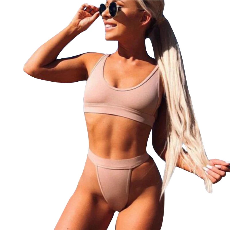 Женский купальный костюм бикини 2019 пляжные женские купальные костюмы комплект