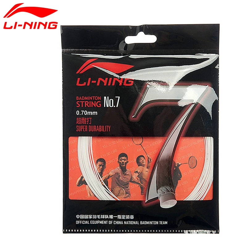 Леска для бадминтона Li Ning NO.7 сверхпрочная 10 м 1 шт. подкладка ракеток li ning