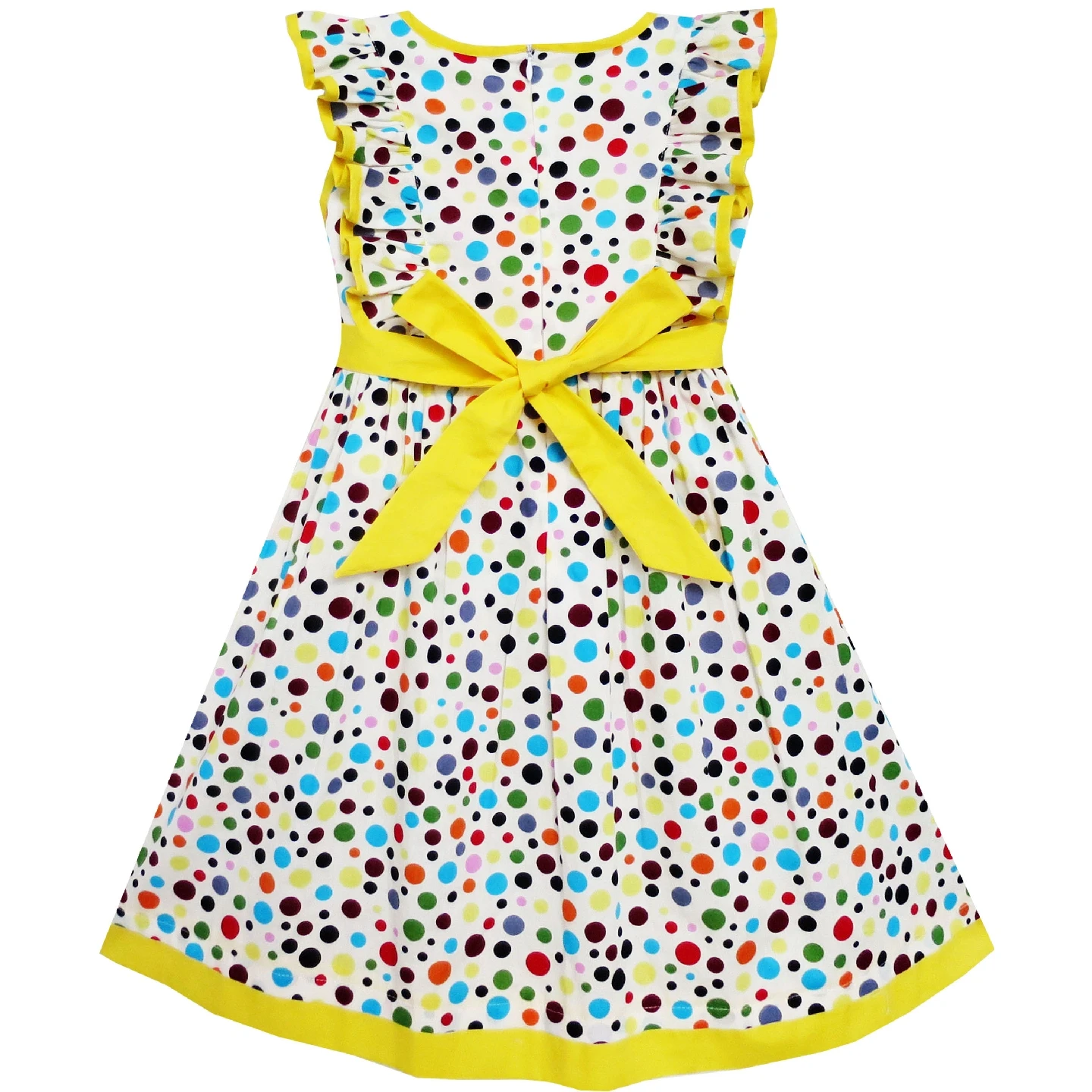 Flower Girl Dress Bow Tie Cherry Fruit Overlap Design Red Cotton 2020 Summer Princess Wedding Party Dresses Children Clothes | Детская
