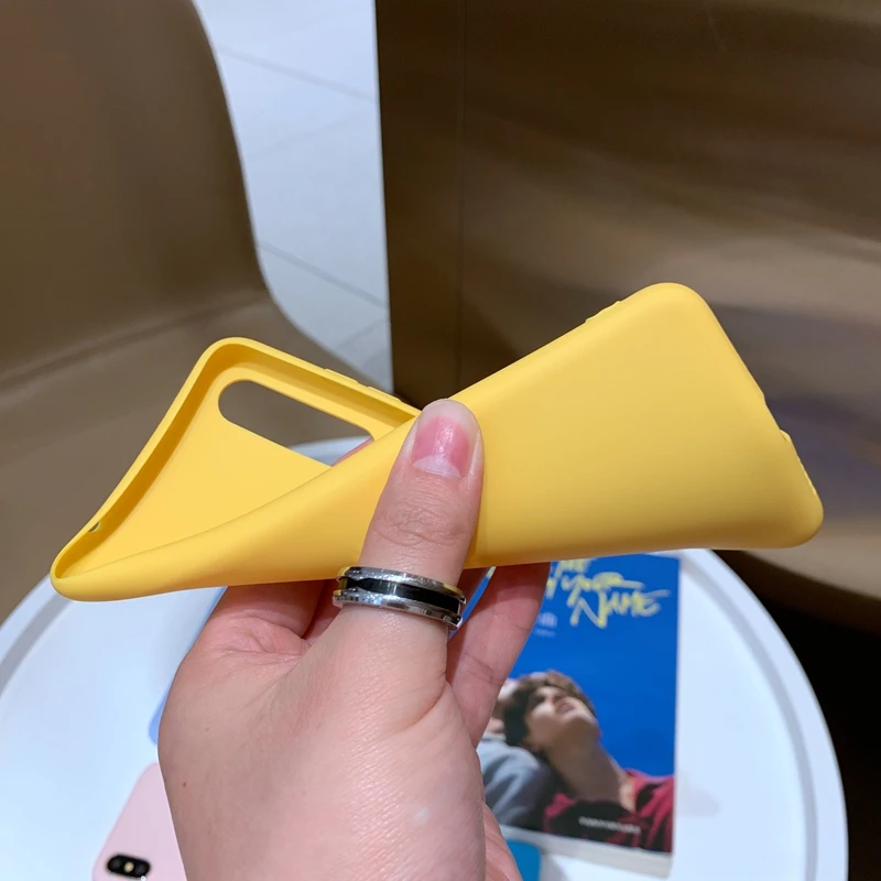 Матовый Мягкий ТПУ силиконовый чехол карамельных цветов для Huawei P30 P20 Pro Honor 8 9 Note