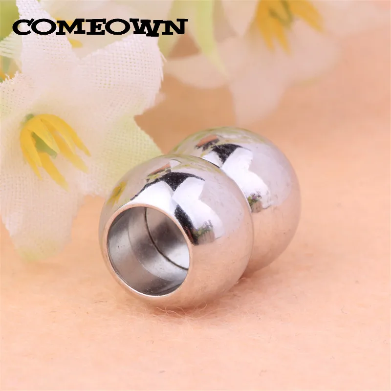 12x7mm Comeown 10 шт./лот круглый магнитные застежки отверстие 4/5/6/7 мм Заглушки для руки делают кожаные Браслеты DIY ювелирных изделий Выводы - Цвет: 12x7mm