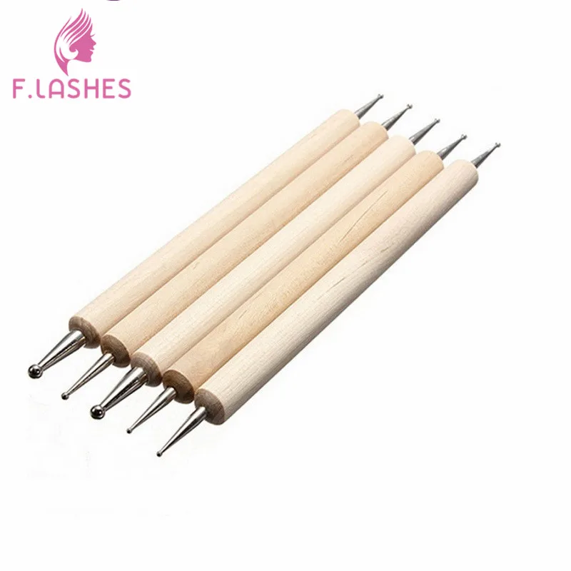 5 шт. деревянный карандаш для маникюра инструменты ручка ногтей точечного