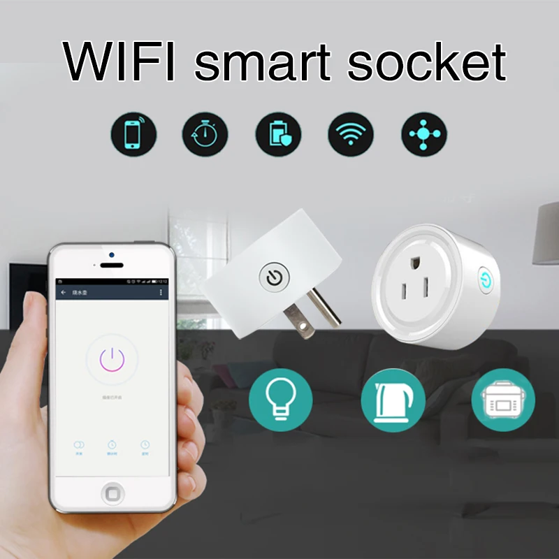Переключатель Wi-Fi розетка Wi-Fi устройство смарт мини синхронизации эхо смарт-разъем для Amazon Alexa Android IOS Smart WiFi power