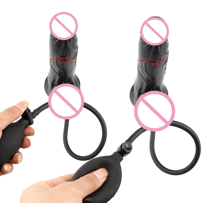 Огромный надувной фаллоимитатор CPWD с насосом большая Анальная пробка