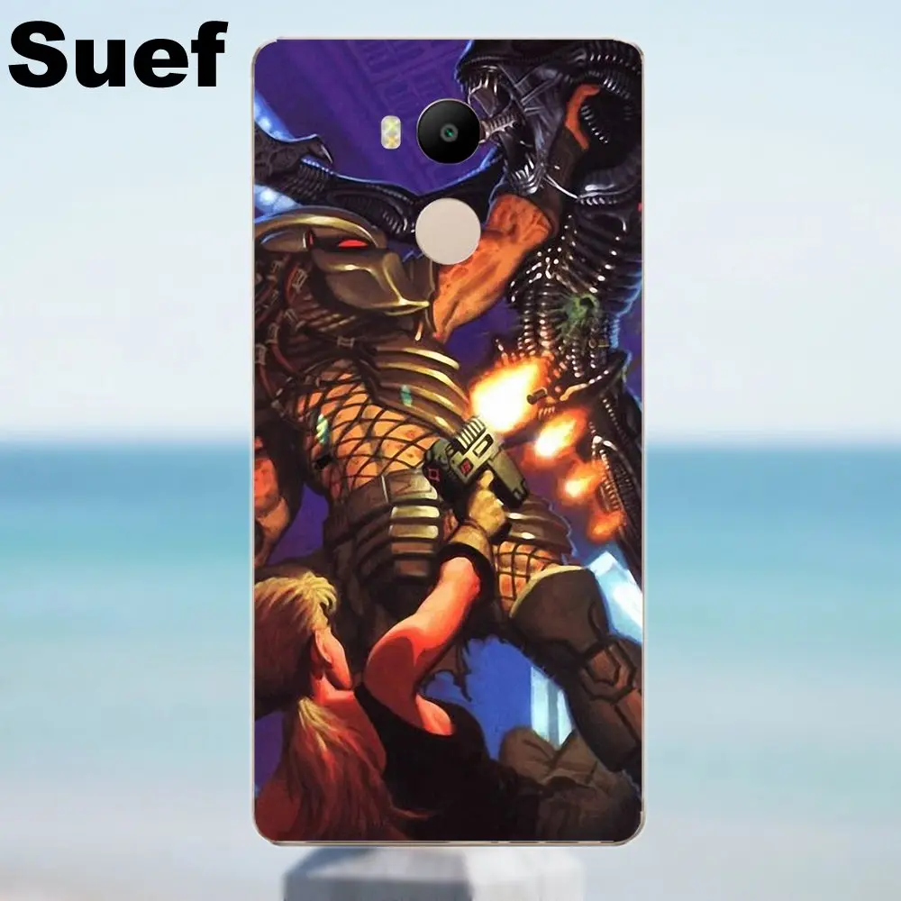 Suef для Xiaomi Redmi 4 3 3S Pro Mi3 Mi4 Mi4i Mi4C Mi5 Mi5S Mi Max Note 2 мягкие чехлы Alien Vs Predator Avp Hunter|note 2|note