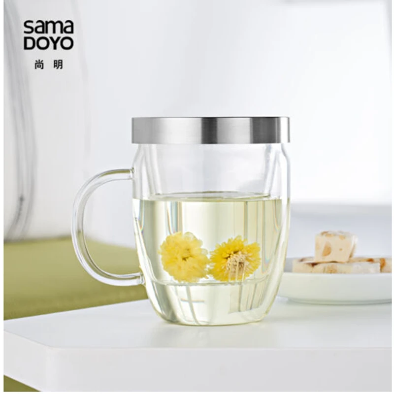 Современный чайный стаканчик Samadoyo кофейные кружки 360 мл пищевой с крышкой из