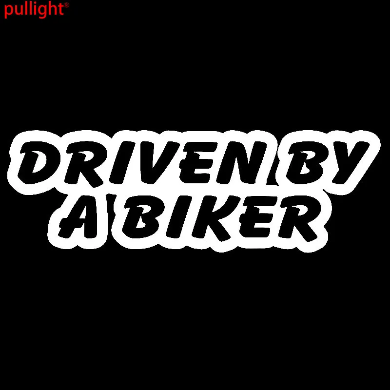 DRIVEN BY A BIKER Funny Novelty Car Van Window Bumper Vinyl Sticker Decal | Автомобили и мотоциклы