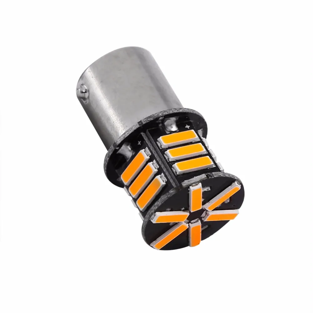 2 шт. автомобильные светодиодсветодиодный лампы S25 1156 BA15S 7014 21SMD | Автомобили и
