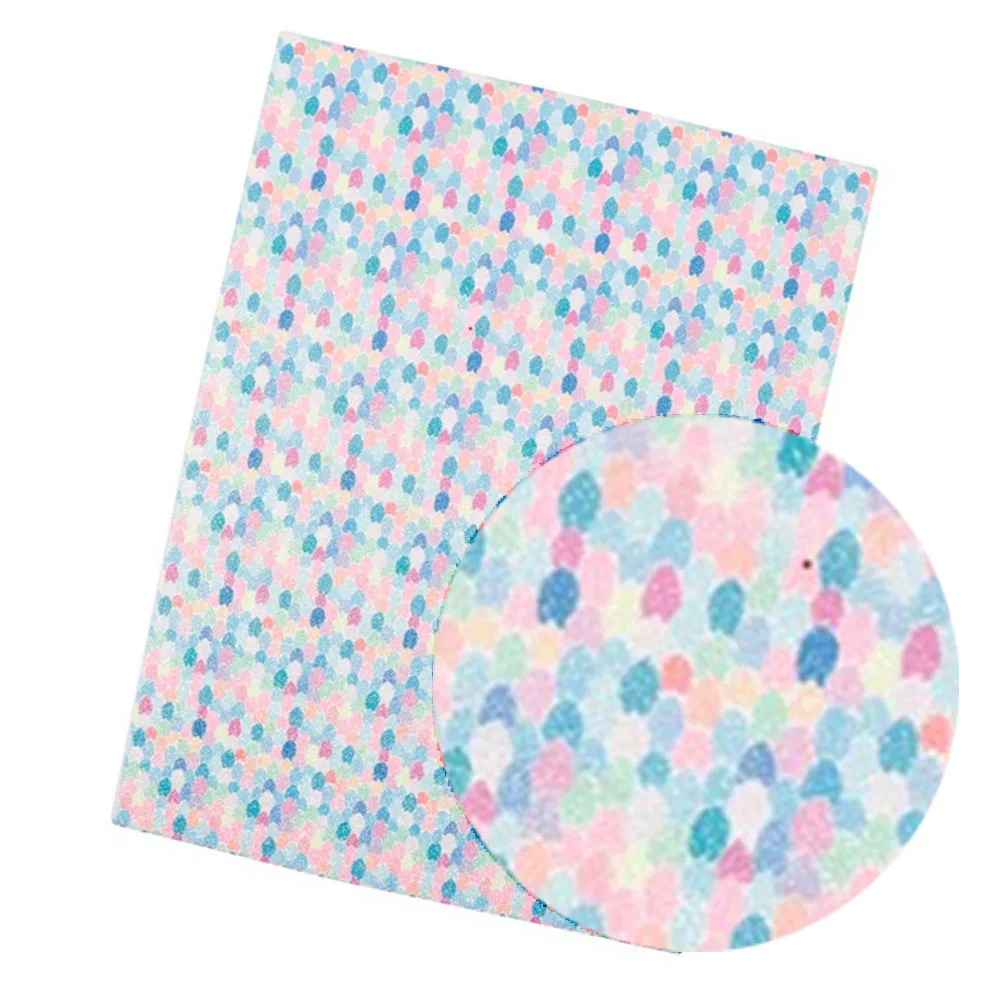 7 IBOWS 22*30CM Glitter Fabric Shiny Mermaid Printed Fine Glitter for DIY Bag Shoes Accessories Fabric Handmade Hair Bows Material - Цвет: 7