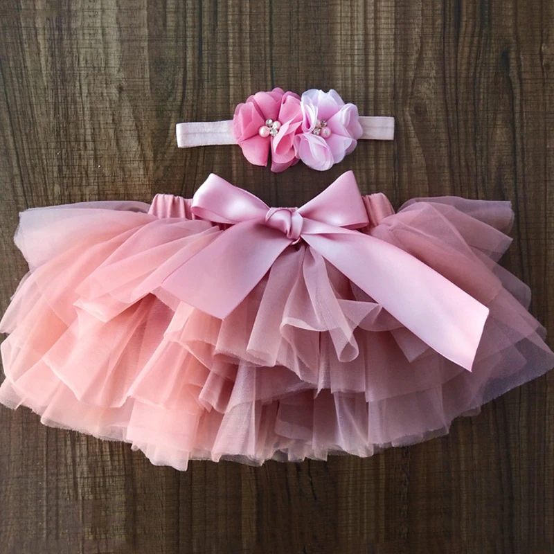 Новинка юбка пачка для маленьких девочек комплект из 2 предметов пышные Детские