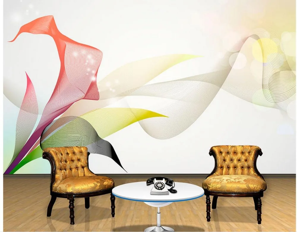 Фотообои 3d обои для телевизора декорация дома Калла линии | Обустройство