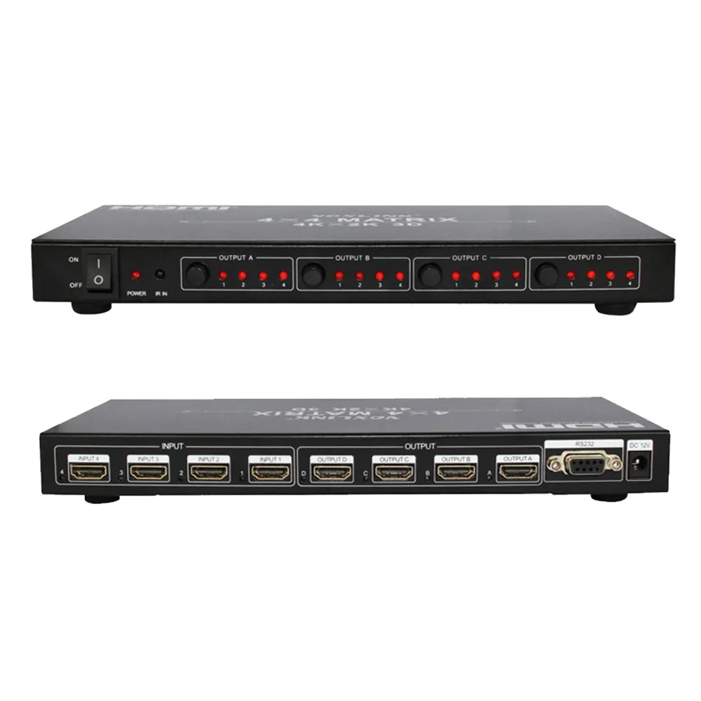 Hdmi матрица 1.4 HDMI 4x4 переключатель Splitter 4 К x 2 3D HDTV 1080P @ 120 Гц И 1080 P 60 Гц|hdmi matrix|hdmi