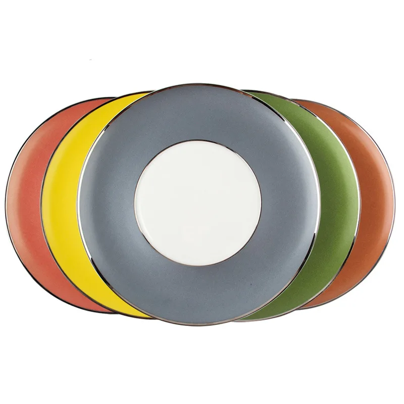 

Color Plate European Restaurant Plate Color Ceramic Plate