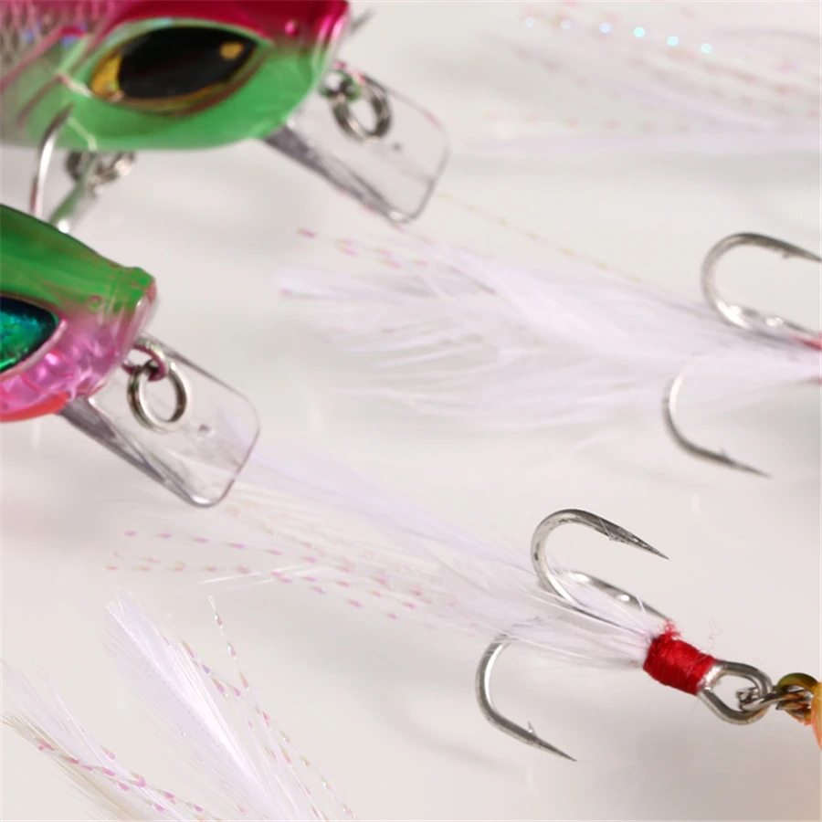 

TUYA 10Pcs/Set Insect Crankbait Fishing Lure Hard Bass Crank Minnow Wobbler float Artificial Bait 5cm 11g
