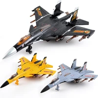 new simulation pull back die cast plane toy with sound and light metal fighter aircraft alloy model airplane toys for boy kids