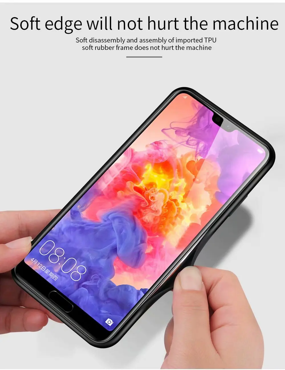 Цветной мраморный чехол для телефона huawei P20 Pro P20Lite закаленное стекло Coque
