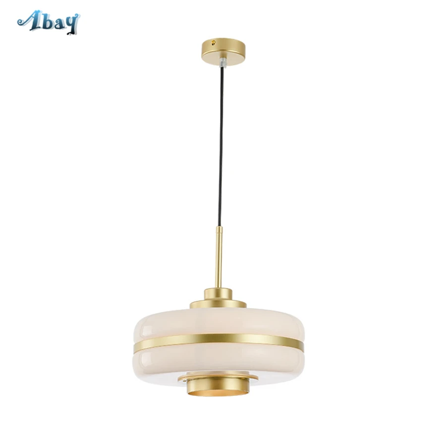 Kopen Nordic Witte Lantaarn Hanglampen Glas Schaduw Moderne Woonkamer Decor Eetkamer Verlichtingsarmaturen Koffie Winkel Opknoping Lamp