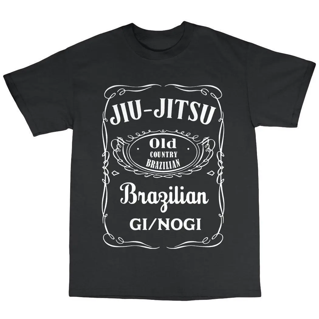 Jiu Jitsu Brazilian T-Shirt 100% Premium Cotton Karate Martial Arts Bushido Men streetwear funny t shirts | Мужская одежда
