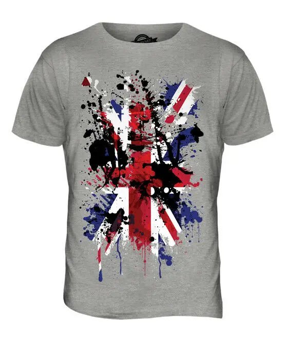 Мужская футболка с абстрактным принтом UNION JACK топ флагом Великобритании и