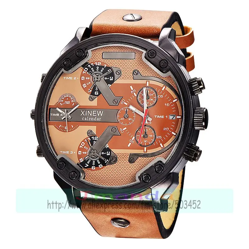 Мужские кварцевые наручные часы с календарем 30 шт./лот | Наручные