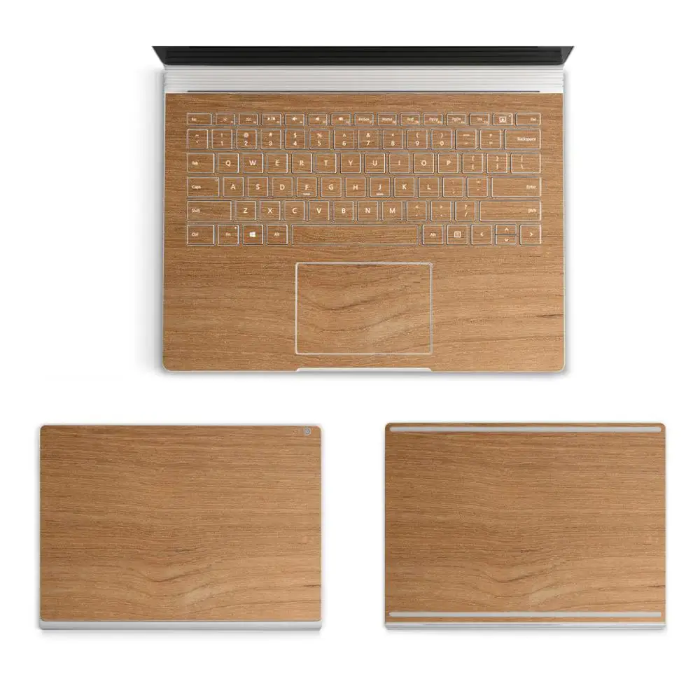 Стильные наклейки для ноутбука с текстурой древесины для microsoft Surface Book 13,5 дюймов, Защитная Наклейка для Surface book 13, компьютерные наклейки