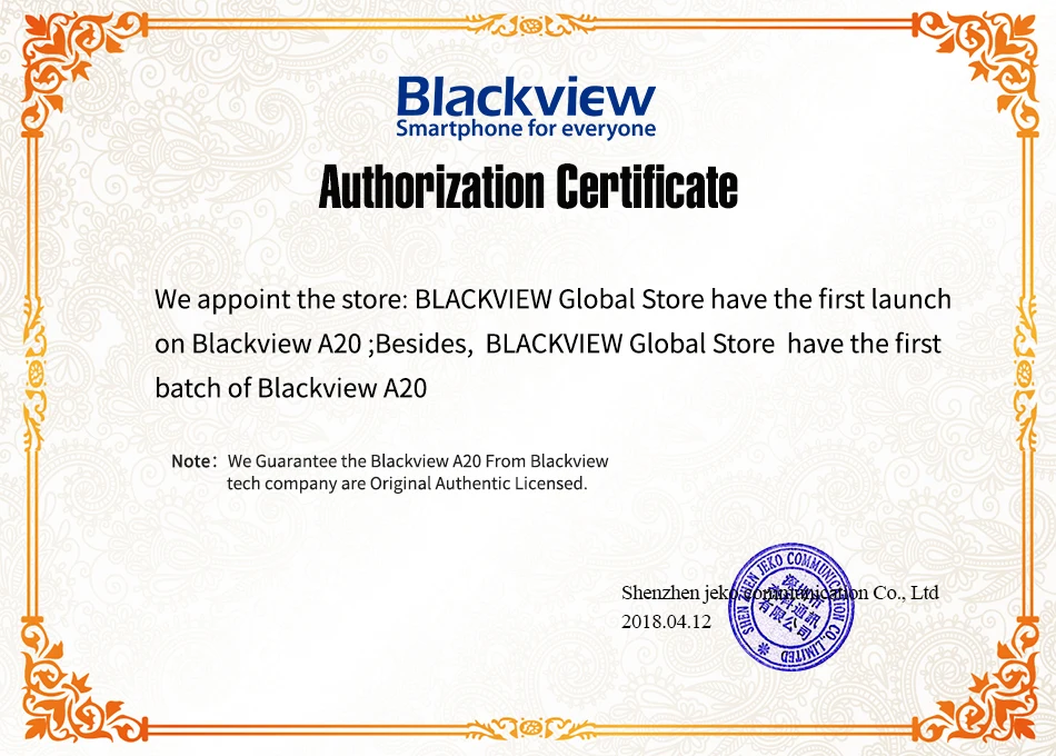Blackview A20 смартфон 5,5 дюймов 18:9 Android Go двойная камера 1 ГБ 8 ГБ MT6580M 5MP 3g мобильный телефон