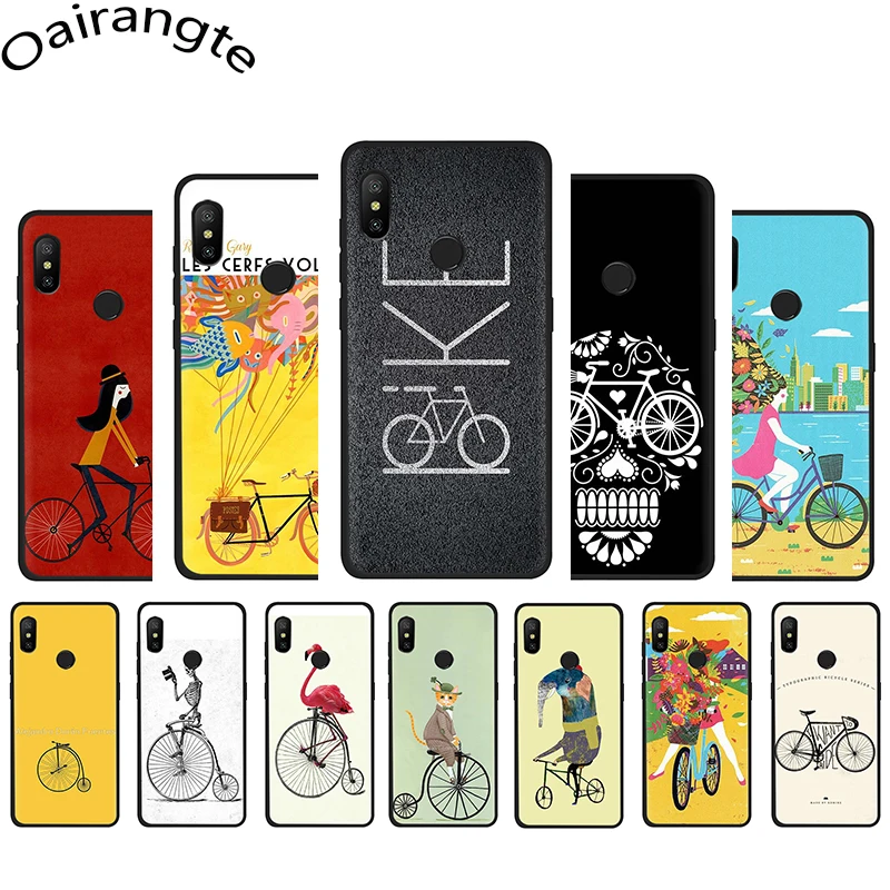 Велосипедный Мягкий силиконовый чехол для телефона Xiaomi 5X 6 6X 8 A1 A2 Lite 9 9se Max3 POCOPHONE F1