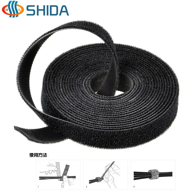 Двусторонняя самоклеящаяся крепежная лента 2 см х 10 м|adhesive fastener tape|fastener tapecable tie hook