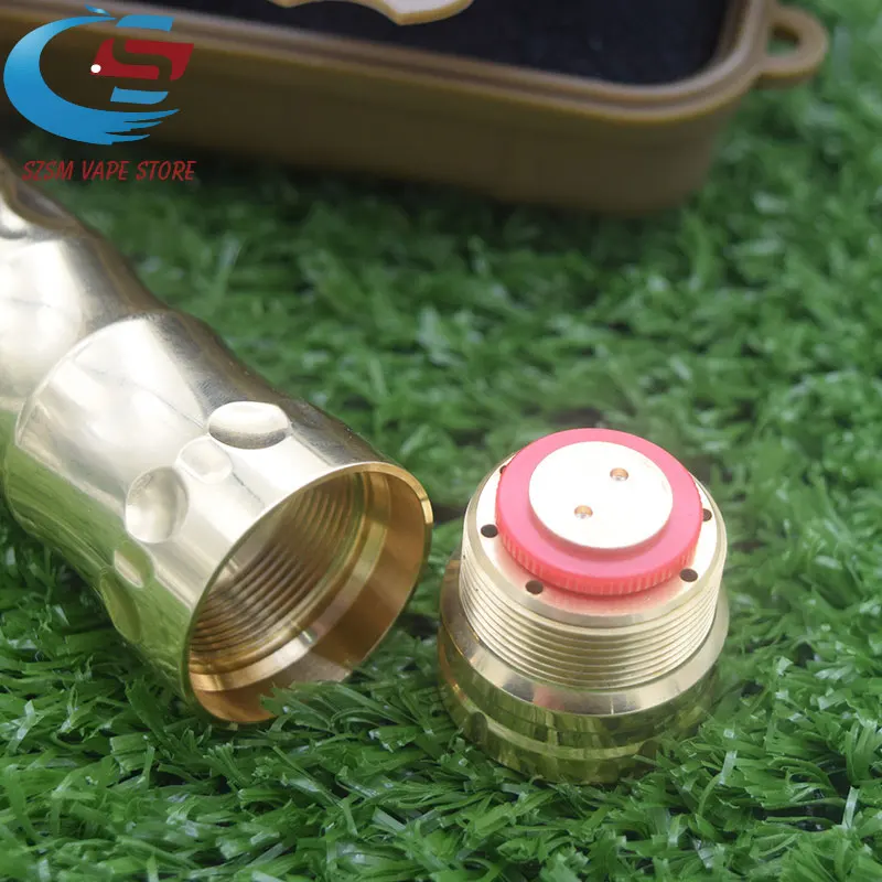 Новейший RockVape Atoll Mod V1.5 Vape ручки mod 18650 батарея испаритель латунный материал 25 мм vs