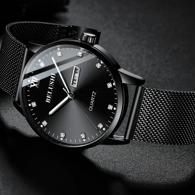 

Fashion Watches Mens 2019 Waterproof Diamond Date Mens Watches Top Brand Luxury Quartz Wrist Watch For Men watches reloj hombre