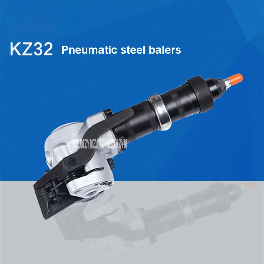 

New Hot kz32 Pneumatic steel belt baler Pneumatic steel belt baler steel steel strapping machine 0.4-0.6mpa 19-32mm 5.3m / min