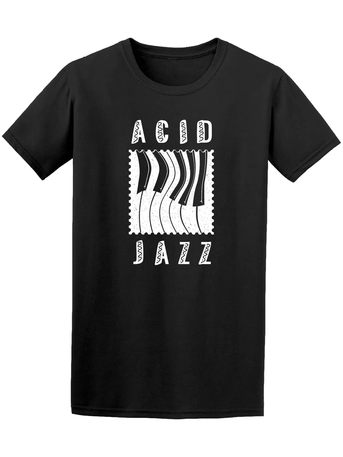 Крутая футболка с рисунком фортепиано Acid Jazz коротким рукавом бесплатная