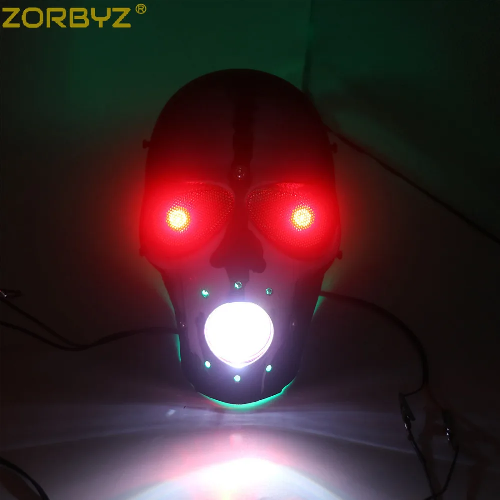 ZORBYZ мотоцикл черный светодиодный в стиле ретро с черепом фара лампа креплением