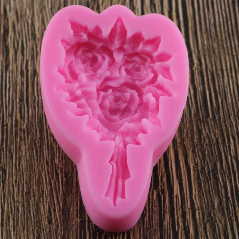 Форма цветка 3D помадка торт Силиконовая форма пищевой мастики Confeitaria шоколадные кондитерские конфеты Глина Инструменты для изготовления
