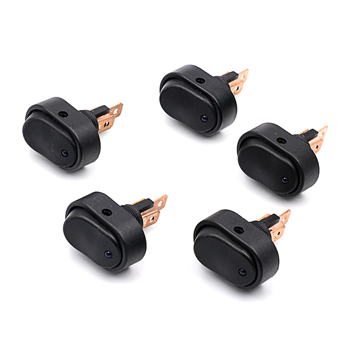 5 pcs 12 V 30A 3-контактный на включения/выключения овальной формы светодиодный Кнопка