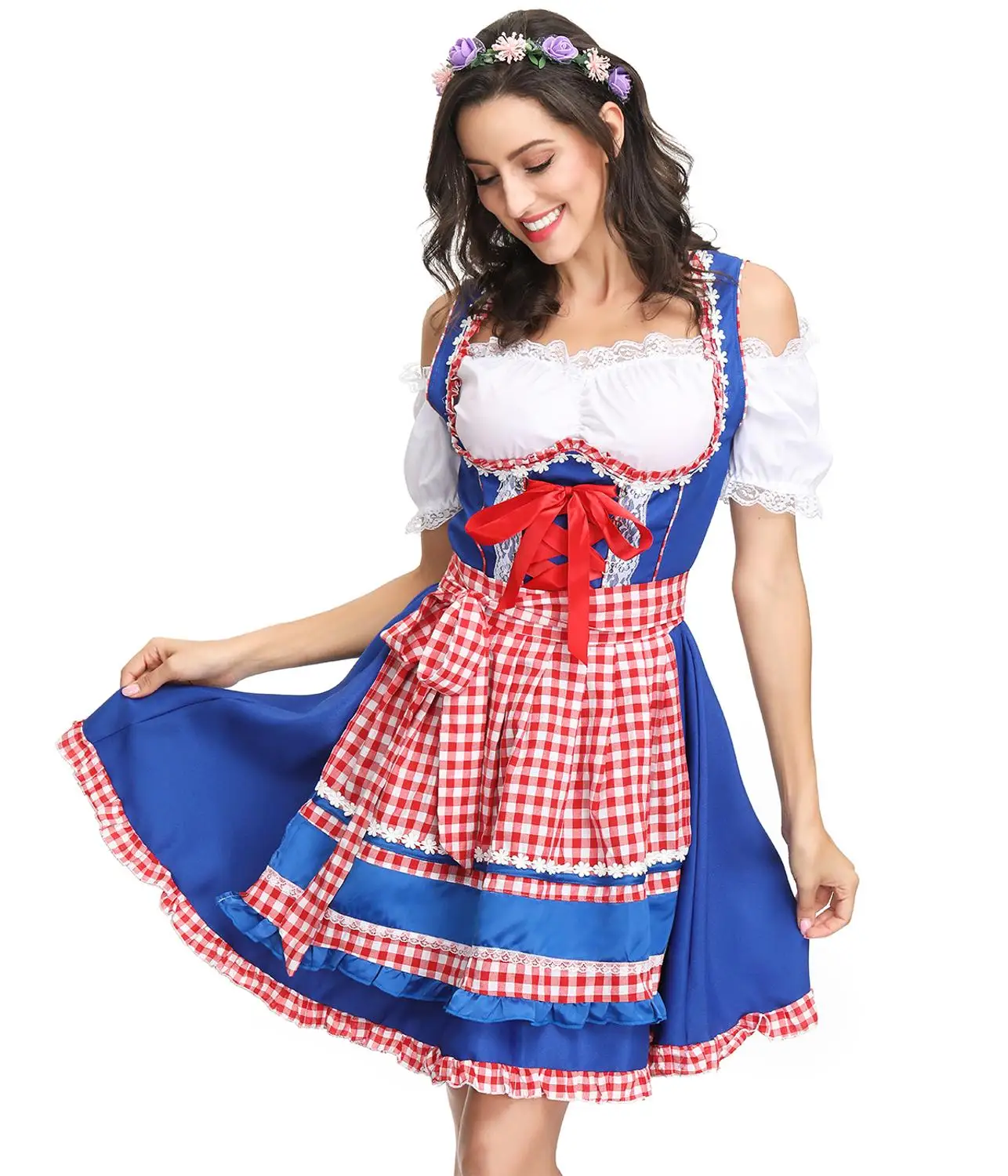 Новинка модный немецкий костюм горничной для косплея праздничное баварское