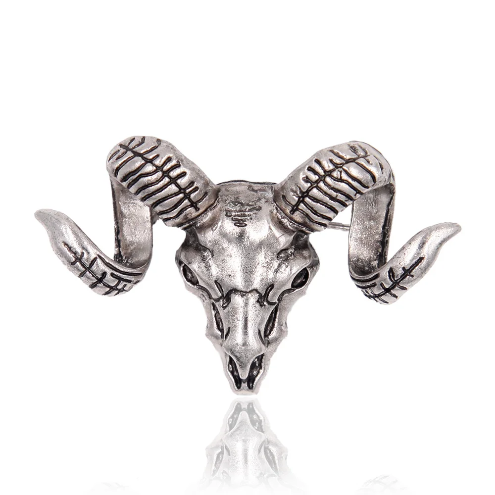 Металлическая брошь в виде Головы Быка Одежда для животных модные ювелирные