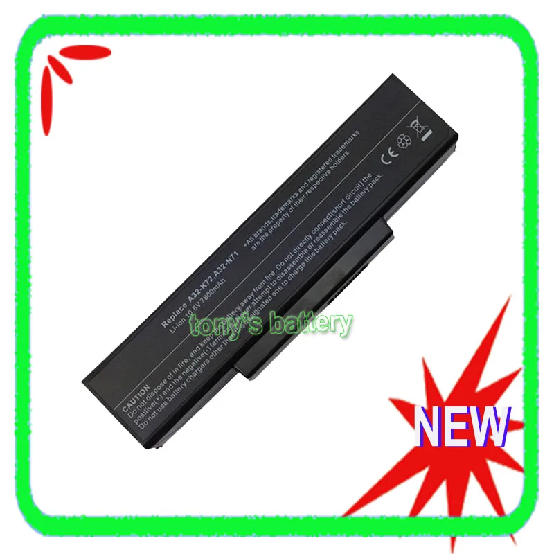Аккумулятор 7800 мАч для ASUS K73 K73E K73SV N71 N71J N71JA N71JQ N71V N71VG N73 N73F N73G N73J N73JF N73JG N73JN N73JQ N73Q