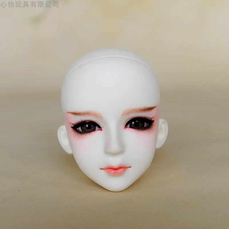 head with makeup 3D глаза обнаженные 1/3 кукла Синьи 60 см/Оригинальная кукла тела двойной колено локоть сустава/макияж головы DIY для косплея BJD кукла - Цвет: head with makeup