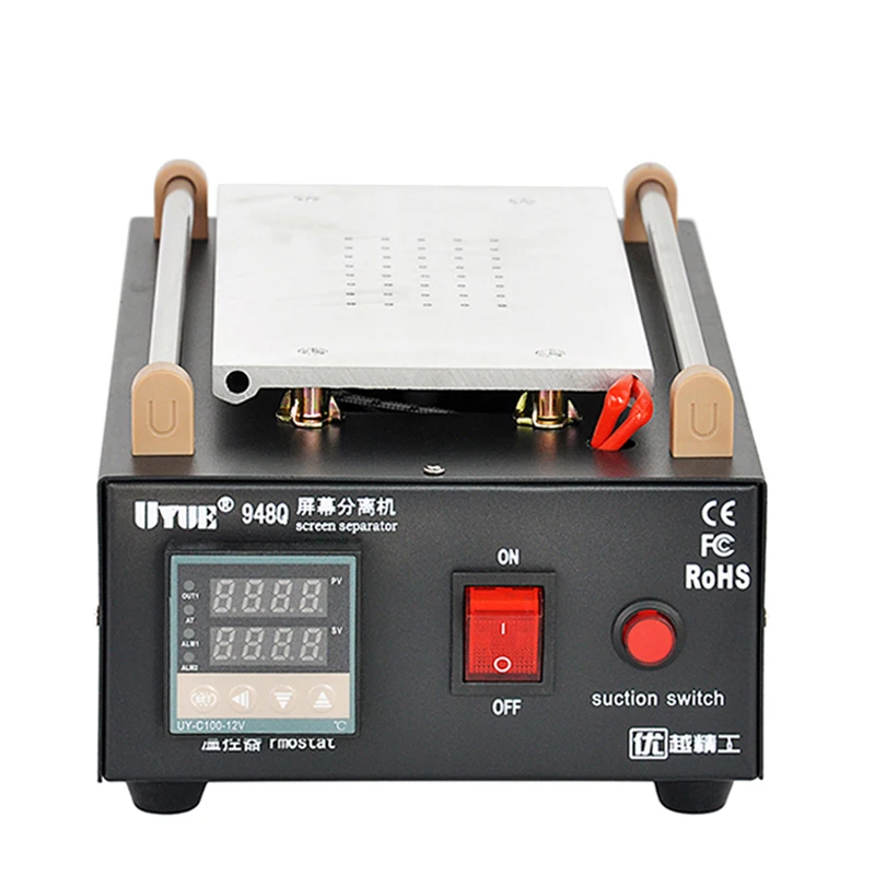UYUE 948Q высокое качество 110/220 В встроенный воздушный насос вакуумная машина-сепаратор с ЖК-экраном ремонтная машина для телефона+ больше подарков