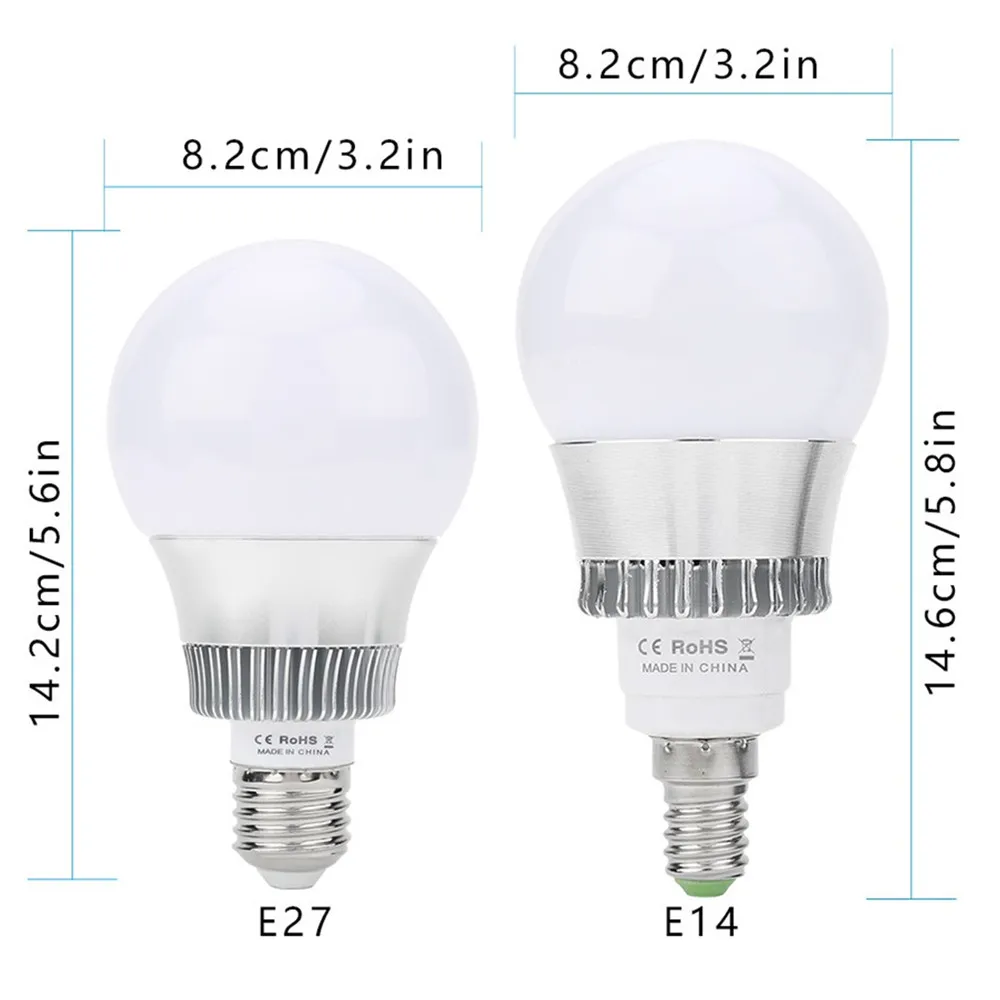RGB E27 E14 10 Вт RGB светодиодный светильник 110 В 220 в 230 В пульт дистанционного управления 16 изменение цвета светодиодный светильник