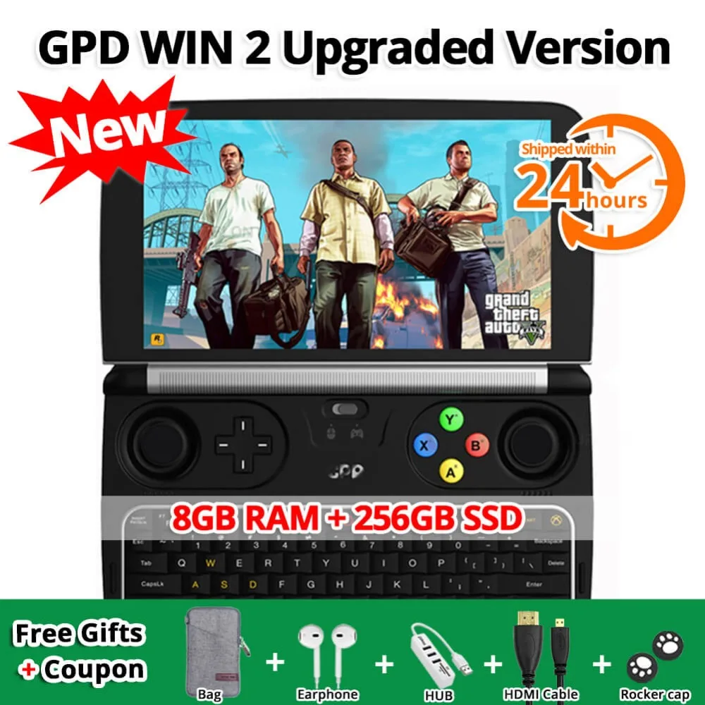 Оригинальный GPD WIN 2 WIN2 портативная игровая консоль карманный мини ПК ноутбук 6