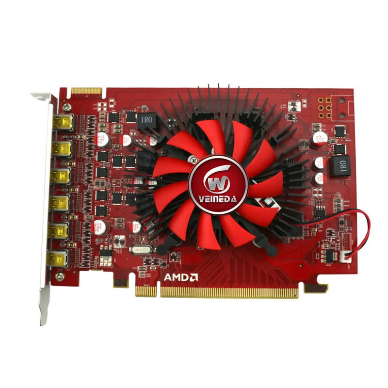 Veineda R7 350 2 Гб GDDR5 128 бит 6DP многоэкранный Дисплей карты мониторы стационарного
