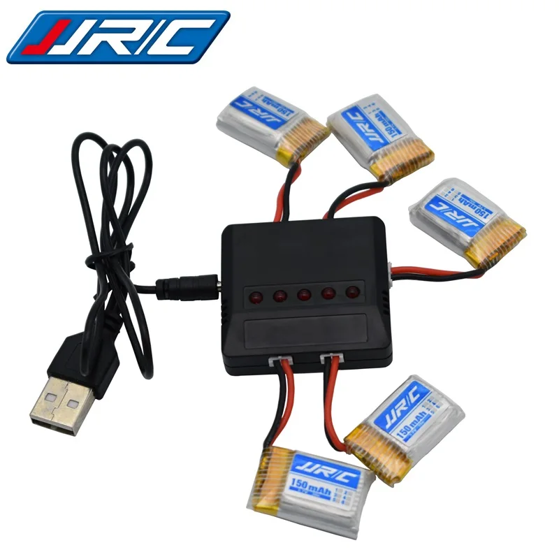 

JJRC H8Mini 3.7v 150mah 30C battery For H2 H8 H48 U207 With (5 in 1) Charger RC Quadcopter Spare parts 3.7v LIPO Battery for H8