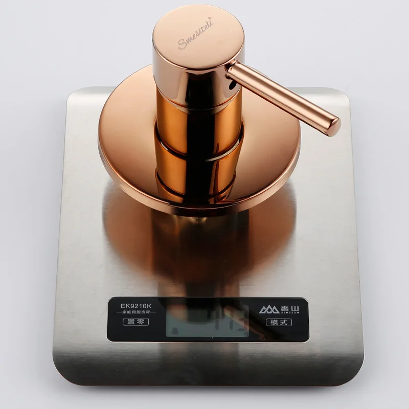 

Smesiteli Bathroom Shower Trim Single Handle Concealed Shower System Control Round 1/2 Inch IPS Connector In Rose Gold Finish